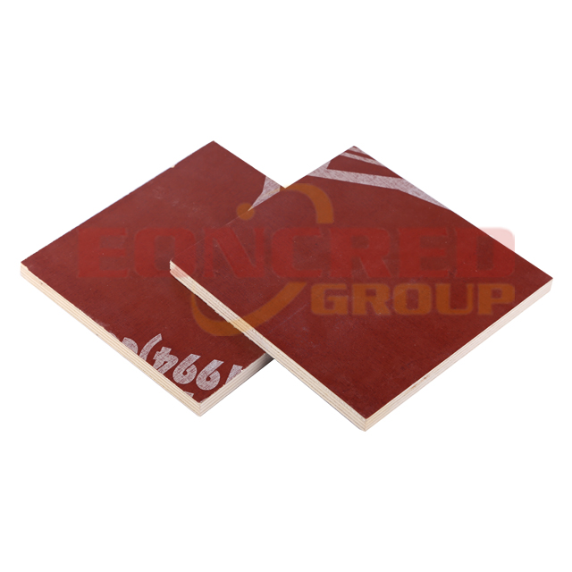 10mm 1220x2440mm Poplar Phenolic Red Film Faced Plywood for Construction 