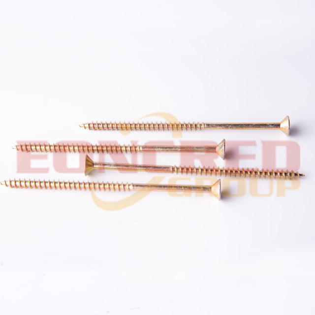  M4 120mm brass furniture screw