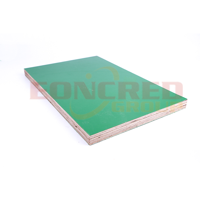 High Quality Green Film Faced Construction Formwork Plywood 18mm 