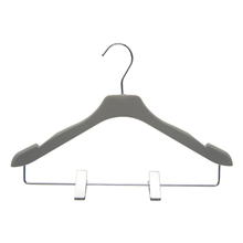 Custom Logo Cheap Price Plastic Top Hanger with Clips Durable Hanger Metal Bar Hangers for Display