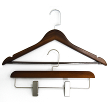 High Quality Skirt And Pants Hangers without Bar Manufacturer Cheap Wholesale Hot Seller Bamboo Hotel Hangers Custom Logo